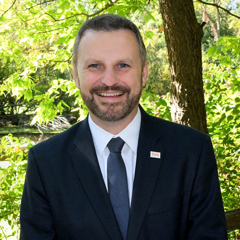 Headshot of Brookfield Zoo Chicago President & CEO, Dr. Michael Adkesson