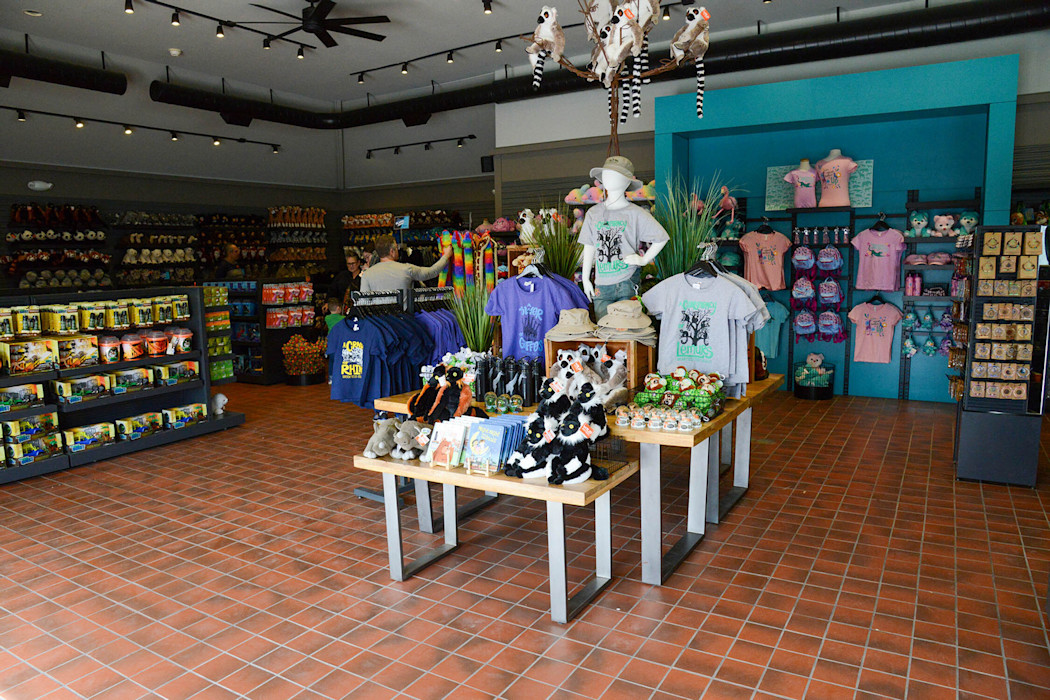 The interior of the North Gate Market, featuring mannequins wearing clothes. 