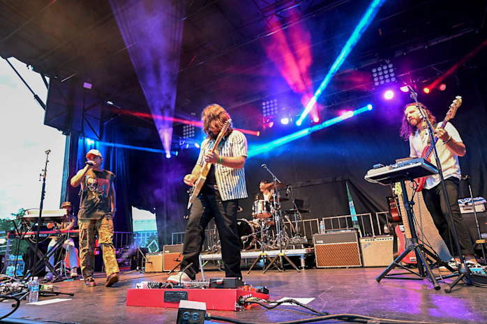 Image of band performing at Brookfield Zoo Chicago's Roaring Night's concert