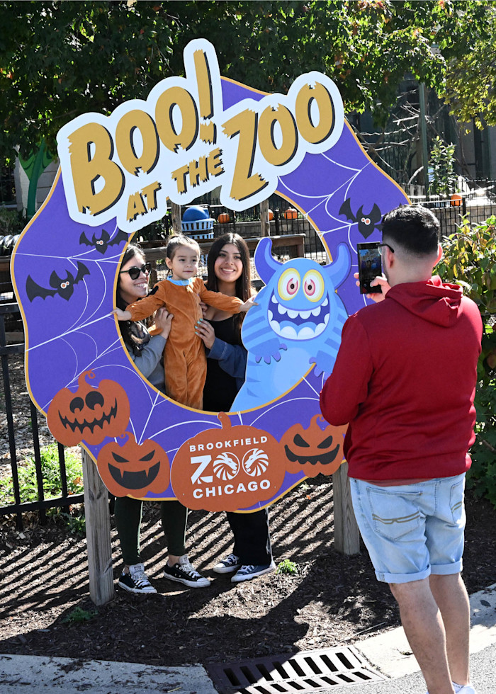 Photo op at Boo! at the Zoo