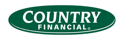 A logo that is forest green that says "Country Financial" 