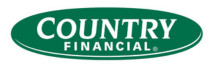 A logo that is forest green that says "Country Financial" 